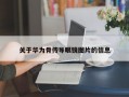 关于华为骨传导眼镜图片的信息