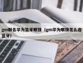 gm联名华为蓝牙眼镜（gm华为眼镜怎么连蓝牙）